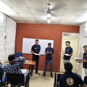 Students in a classroom