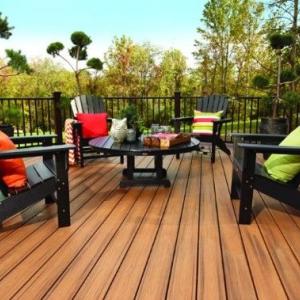 The final product. Bulk medication dispensing bottles from Albertsons Companies pharmacies are given a second life. Trex Company recycles the plastic to make decking material that is beautiful and sustainable.