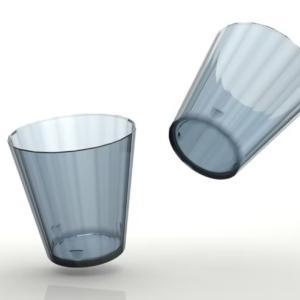 two tritan dester cups isolated