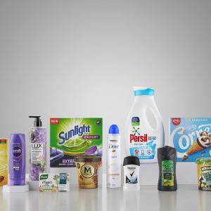 Collection of Unilever products