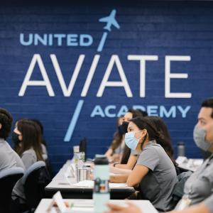 Students in class at Aviate Academy