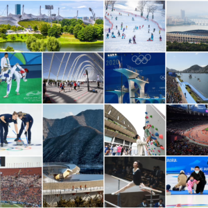 Collage of Olympic moments