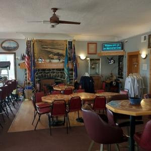 Newly painted American Legion canteen