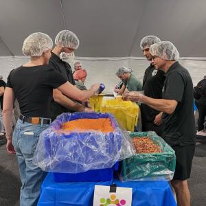 LA Kings employee volunteers helped support 9/11 Day’s Meal Pack Program.