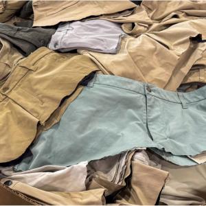 Close up of waste apparel