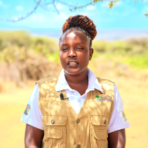 Winne wears an Action Against Hunger vest and talks about her role. 