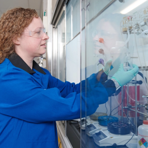 woman working in lab