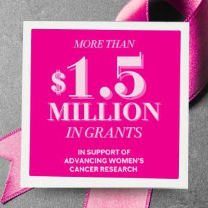 "More Than $1.5 Million in Grants in support of advancing women's cancer research"