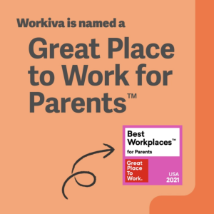 Workiva is named a Great Place to Work for Parents award logo