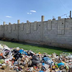 In Gaza, 75% of solid waste is dumped, with no controls or sanitation services.