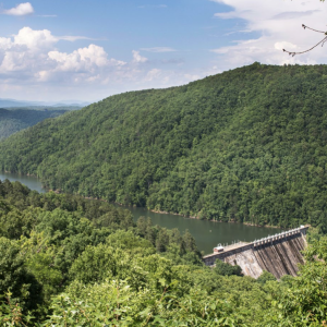Tugelo Dam in Rabun County, Georgia