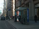 Walton Goggins on an ad at a bus stop 
