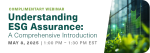 Join SCS Global Services for this informative webinar on the intricacies of ESG