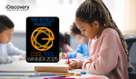"The EdTech Awards Cool Tool Winner 2025" logo with students in background