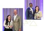 Kay Goke receiving award