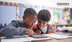 two children learning