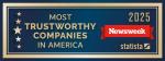 Logo for Newsweek Most Trustworthy Companies in America 2025