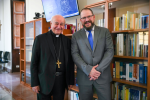 Archbishop Vincenzo Paglia, and Qualcomm President and CEO, Cristiano Amon.