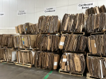 Stacked cardboard