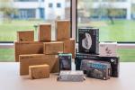 A group of Logitech products in their packages