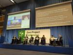 Panel sitting on a stage