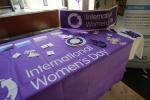 A table with purple items: "International Women's Day"