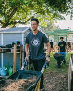 The beautification project helped transform the outdoor space into a more accessible and educational garden for students.