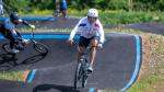 bicyclist competing