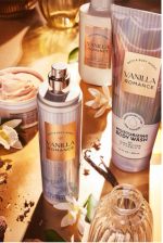 Vanilla-scented Bath & Body Works products