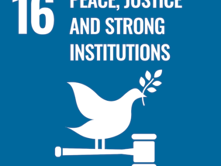 SDG 16: Peace, Justice and Strong Institutions.