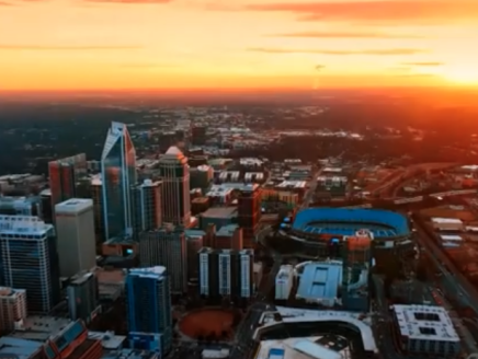 Sunset over Charlotte