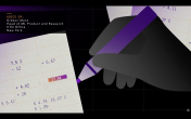 human hand highlighting data with a marker
