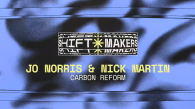 "Shift Makers" logo and "Jo Norris & Nick Martin Carbon Reform"