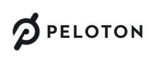 Black Peloton logo on a white background