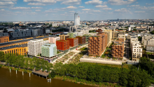 aerial view of buildings