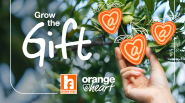 Grow the Gift; Orange at heart. The Homer Fund.