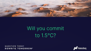 "Will you commit to 1.5 C?"