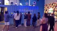 Students at the HARMAN Experience Center.