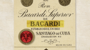 Old Bacardi label