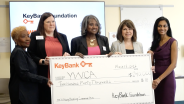 YWCA leadership and KeyBank representatives.