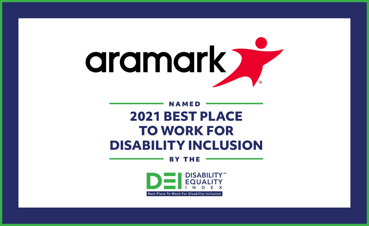 Aramark Recognized As One of the Best Places to Work for Dis