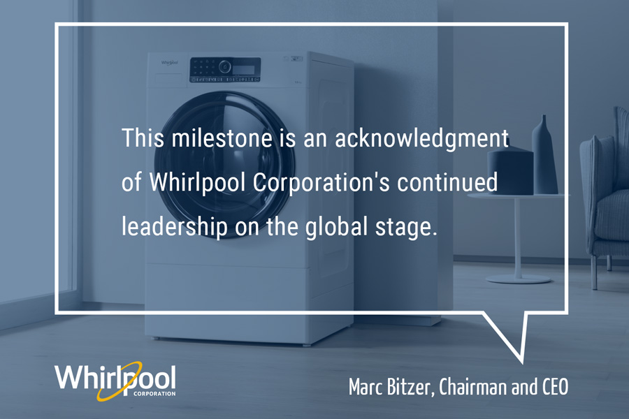 Whirlpool Corporation Named One of World’s Most Admired Co