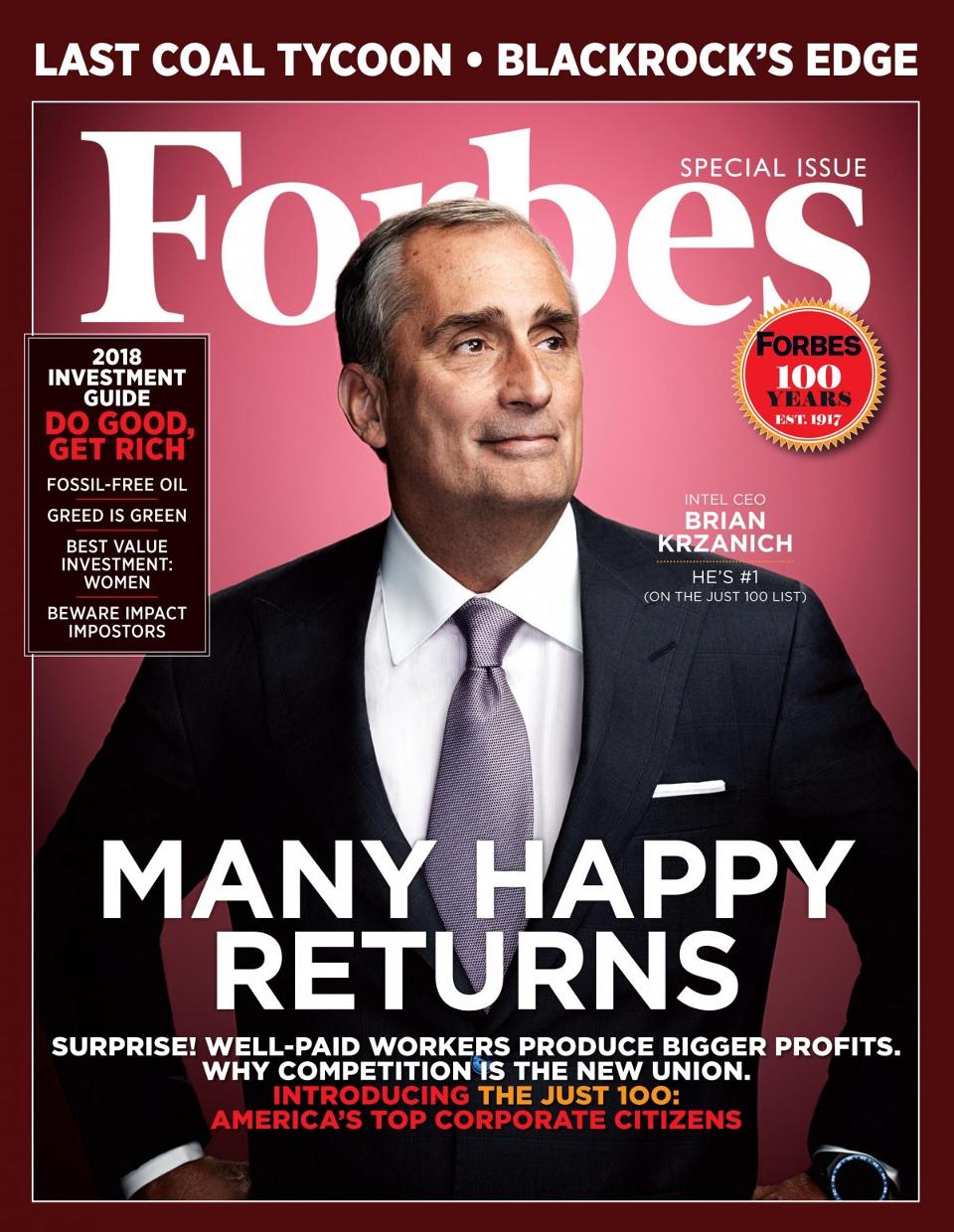 Forbes And JUST Capital Release JUST 100 Ranking Of...