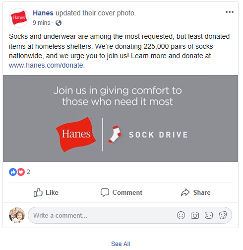 Hanes Launches 2018 National Sock Drive To Help The