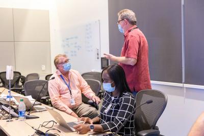 Images from American's CRAF Command Center