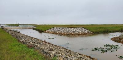 This spillway was one of 58 structures involved in the process of absorbing excess nutrients from the water, including phosphorous and nitrogen, and returning cleaner water into the St. Lucie River estuary.