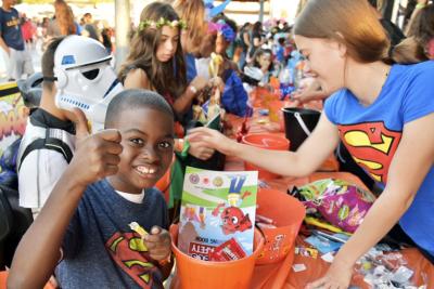 AEG’s Dignity Health Sports Park’s ASCSC Community Foundation and the LA Galaxy Foundation host the 13th Annual Treats-n-Suites Halloween Bash at Dignity Health Sports Park in Carson, Calif. on Friday, Oct. 25, 2019 for more than 1,000 children and families.