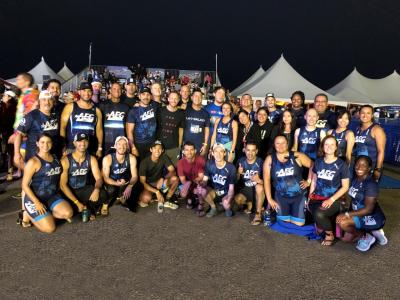More than 50 AEG employees on the AEG Tri Team compete in a half-mile ocean swim, 17-mile bike ride and four-mile run to benefit Children’s Hospital Los Angeles in conjunction with the race’s Entertainment Industry Challenge at the Nautica Malibu Triathlon in Malibu, Calif. on September, 15, 2019.