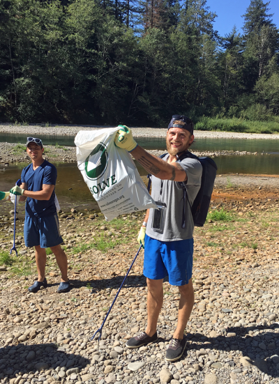 Volunteers, in partnership with SOLVE, Keep America Beautiful and Bud Light, picked up nearly 80 pounds of litter and cigarette butts along the shoreline of the Sandy River in Oregon.