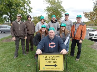 Volunteers joined the local Forest Preserve District to assist in de-littering the trails, shoreline and roadside of Mallard Lake.